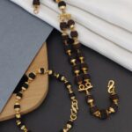 m_Couple bracelet Gold plated double line + gold plated female bracelet