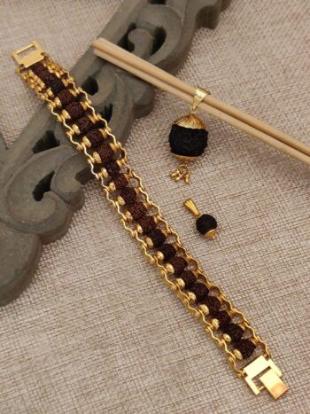 Gold Plated Designer bracelet plus 2 pendents