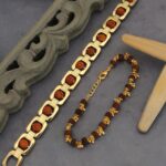 Couple_Gold_plated_designer_square+ Designer _bracelet