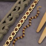 Couple Gold plated designer square Designer bracelet