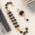 m_Gold_plated_double_line_rudraksh_bracelet+2_pendents