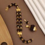 m_Gold_plated_double_line_rudraksh_bracelet+2_pendents