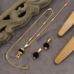 female chain + 3 rudraskh pendents