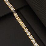 Gold Silver triple name Ohm bracelet