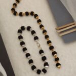 combo gold & silver plated rudraksh bracelet