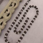 silver plated rudraksh karungali mala