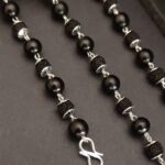 combo silver plated rudraksh karungali mala + bracelet