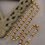 Gold plated brown Rudraksh V mala and Bracelet