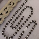 combo silver plated rudraksh karungali mala + bracelet