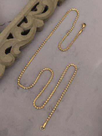 Gold-Plated oval link desiger chain