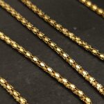 Gold Plated ovel link designer chain