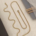 Gold Plated ovel link designer chain