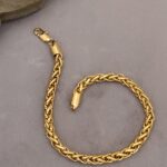 Royale Gold Polished wave Bracelet