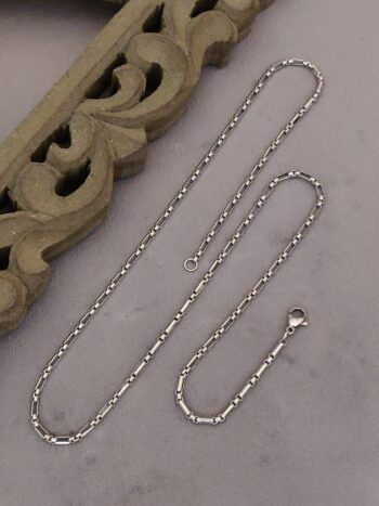 Silver Plated designer box chain