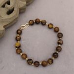 Tiger Eye Gold-Plated Ganthan Bracelet