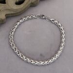 Royal Silver Polished wave Bracelet