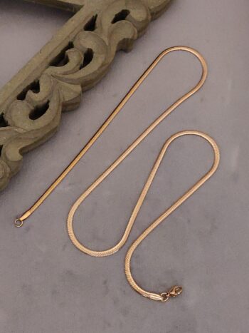 Rose Gold Signature Snake chain