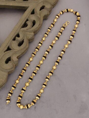 Shivansh gold plated Rudraksha chain