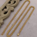 ROYALE GOLD POLISHED WAVE CHAIN