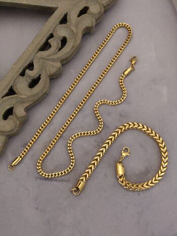 Royale Gold Double Link Combo Set