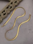 Gold plated luxury flat design Chain