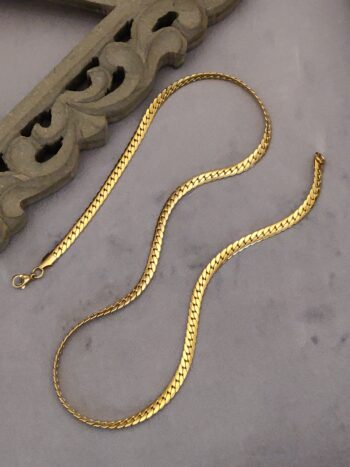 Gold plated luxury flat design Chain